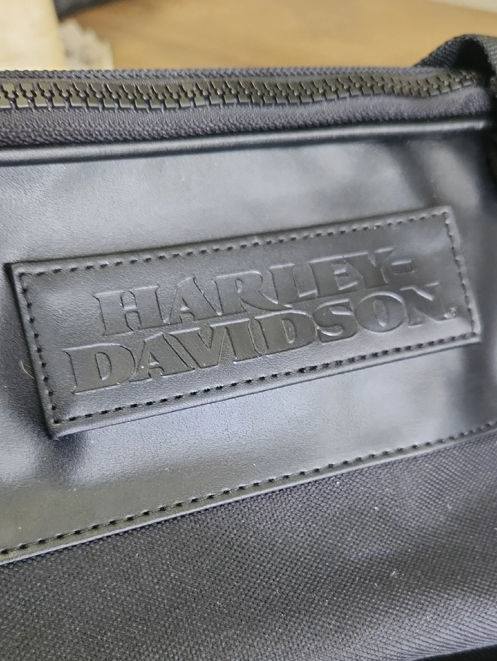 Harley Davidson Saddle Bag Black Men's Duffel Bag - Classic Travel Holdall